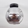 Ripoll Ceiling Light - glass 25 cm Smoke-coloured, 1-light source