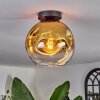 Ripoll Ceiling Light - glass 25 cm gold, clear, 1-light source