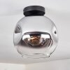 Ripoll Ceiling Light - glass 25 cm chrome, clear, 1-light source