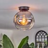 Ripoll Ceiling Light - glass 25 cm clear, Smoke-coloured, 1-light source