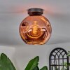 Ripoll Ceiling Light - glass 25 cm coppery, 1-light source