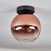 Koyoto Ceiling Light - glass 20 cm clear, coppery, 1-light source