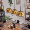 Ripoll Pendant Light - glass 30 cm gold, clear, 3-light sources