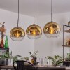 Ripoll Pendant Light - glass 30 cm gold, clear, 3-light sources