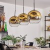 Ripoll Pendant Light - glass 30 cm gold, clear, 3-light sources