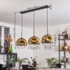 Ripoll Pendant Light - glass 30 cm gold, clear, 3-light sources