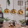 Ripoll Pendant Light - glass 30 cm gold, clear, 3-light sources