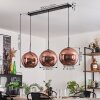 Koyoto Pendant Light - glass 30 cm coppery, 3-light sources