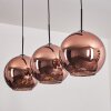 Koyoto Pendant Light - glass 30 cm coppery, 3-light sources