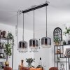 Lauden Pendant Light - glass 25 cm chrome, clear, 3-light sources