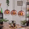 Koyotot Pendant Light - glass 30 cm clear, coppery, 3-light sources