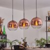 Koyotot Pendant Light - glass 30 cm clear, coppery, 3-light sources