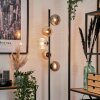 Remaisnil Floor Lamp - glass 12 cm Amber, clear, Smoke-coloured, 5-light sources
