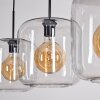 Lauden Pendant Light - glass 25 cm black, 3-light sources