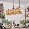 Ripoll Pendant Light - glass 30 cm black, 3-light sources