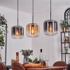 Lauden Pendant Light - glass 25 cm Amber, clear, Smoke-coloured, 3-light sources