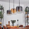 Lauden Pendant Light - glass 25 cm Amber, clear, Smoke-coloured, 3-light sources