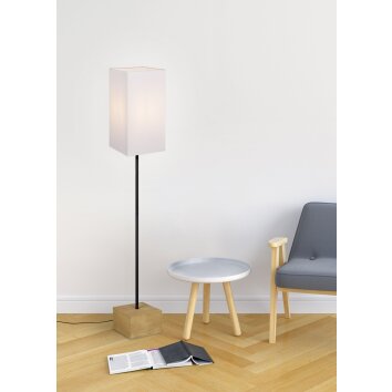 Reality Woody Floor Lamp Ecru, 1-light source