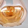 Ripoll Ceiling Light - glass 20 cm gold, black, 1-light source