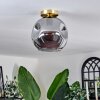 Ripoll Ceiling Light - glass 25 cm gold, black, 1-light source