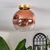 Ripoll Ceiling Light - glass 25 cm gold, black, 1-light source