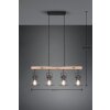 Reality JAIPUR Pendant Light black, 4-light sources