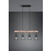 Reality JAIPUR Pendant Light black, 4-light sources