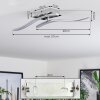 Biskopstorp Ceiling Light LED chrome, 1-light source