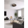 Reality SORTLAND ceiling fan LED black, 1-light source, Remote control