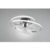 Reality UMEA ceiling fan LED chrome, 1-light source, Remote control