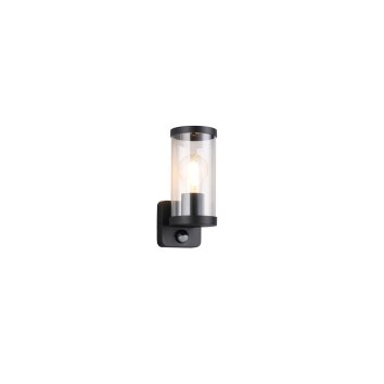 Reality BONITO Wall Light black, 1-light source, Motion sensor