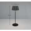 Reality SUAREZ Table lamp LED black, 1-light source