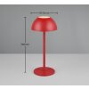 Reality RICARDO Table lamp LED red, 1-light source