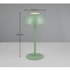 Reality RICARDO Table lamp LED green, 1-light source