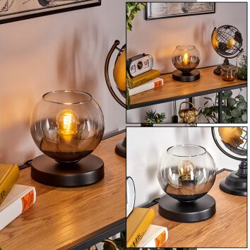 Koyoto table lamp 15 cm clear, Smoke-coloured, 1-light source