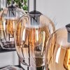Vevino pendant light Amber, clear, 3-light sources