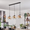 Ripoll hanging light Amber, clear, 3-light sources
