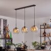 Ripoll hanging light Amber, clear, 3-light sources