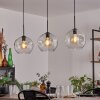 Ripoll hanging light black, 3-light sources