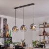 Ripoll hanging light black, 3-light sources