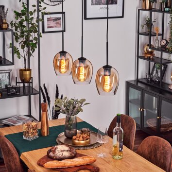 Vevino pendant light black, 3-light sources