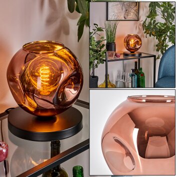 Apedo table lamp coppery, 1-light source