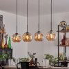 Ripoll pendant light black, 4-light sources