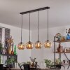 Ripoll pendant light black, 4-light sources
