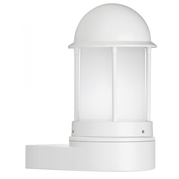 LCD outdoor wall light white, 1-light source