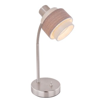 Table Lamp Globo ASHGAAN matt nickel, 1-light source