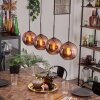 Koyoto pendant light coppery, 4-light sources