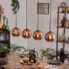 Koyoto pendant light coppery, 4-light sources