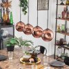 Ripoll pendant light coppery, 4-light sources