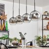 Ripoll pendant light chrome, clear, 4-light sources